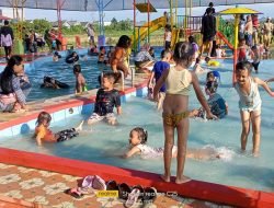 Kolam Renang Anak di Objek Wisata Edukasi Gatra Kencana Bojongnangka Pemalang Ramai Pengunjung