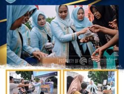 Ketua TP PKK Labuhanbatu Bagikan 500 Bungkus Takjil Kepada Pengguna Jalan