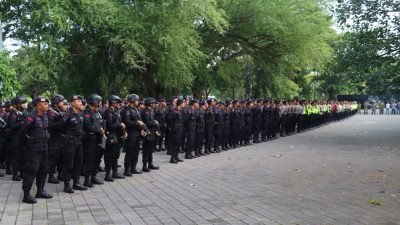 Polresta Denpasar Terjunkan Ratusan Personel Pengamanan Peringatan May Day 1 Mei 2023