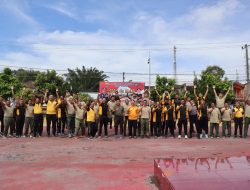 Tingkatkan Soliditas dan Sinergitas, Polres Dairi Gelar Olahraga Bersama TNI-Polri Bersama Pemkab