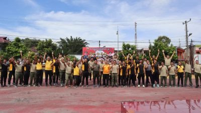 Tingkatkan Soliditas dan Sinergitas, Polres Dairi Gelar Olahraga Bersama TNI-Polri Bersama Pemkab