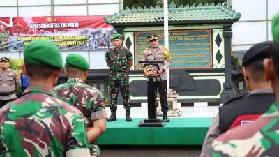 Jaga Soliditas TNI-Polri Jelang KTT ASEAN, Polresta Denpasar dan Kodim 1611 Badung Gelar Apel Sinergitas