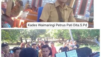 Kades Waimaringi Sumba Barat Daya Lantik Tiga Aparat Baru, Aparat Desa yang Lama Demo Kepala Desa
