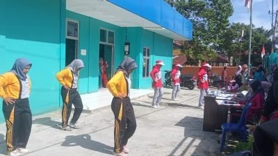 Sambut HUT Kabupaten Kaur ke-20, Puskesmas Mentiring Gelar Lomba Senam Sehat Antar Desa