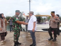 Bupati Aliong Mus Sambut Kunker Danrem 152/Baabullah di Pulau Taliabu