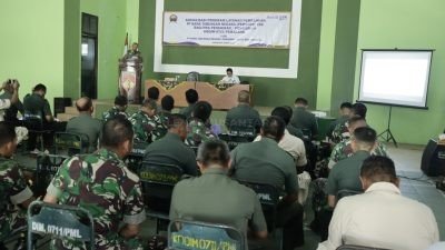 Personel Kodim 0711 Pemalang Menerima Sosialisasi Program Layananan Perbankan dari Bank Tabungan Negara KC Pekalongan