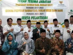 Jefrizal Resmi Gantikan Baharudin Sebagai Ketua Baznas Rohil