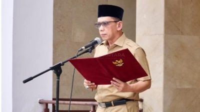 Jadi Pembina Apel Gabungan, Pj Sekda Kampar Kembali Tekankan Kedisiplinan Kepada ASN dan THL