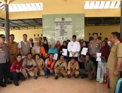 Kapolres Bondowoso bersama Forkopimda Monitoring dan Evaluasi Bantuan Penyaluran Bantuan Pangan Tahun 2023
