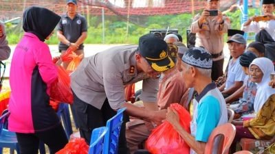 Polres Tanggamus Gelar Baksos HUT Bhayangkara ke-77 di Pekon Kalirejo
