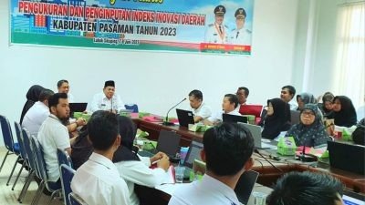 Bappeda Pasaman Gelar Bimtek Pengukuran dan Penginputan Indeks Inovasi Daerah Dalam Rangka Penilaian IGA Tahun 2023