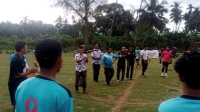 Support Generasi Muda, Wali Nagari Bahagia Pasaman Buka Turnamen Bola Kaki Mini