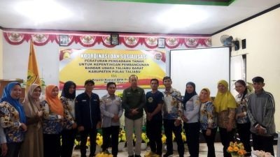 Dishub Pultab, Gelar Sosialisasi Peraturan Pengadaan Tanah untuk Kepentingan Bandara Udara Taliabu