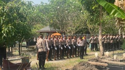 Anggota Polres Ngawi Berpulang, Tembakan Salvo Iringi Kepergian Salah Satu Putra Terbaik Bangsa
