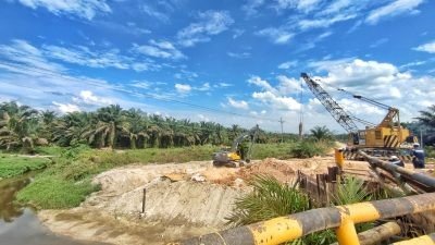 Rajut Konektivitas dan Ekonomi Masyarakat, PHR Lakukan Perbaikan Jembatan South Bekasap Mandau