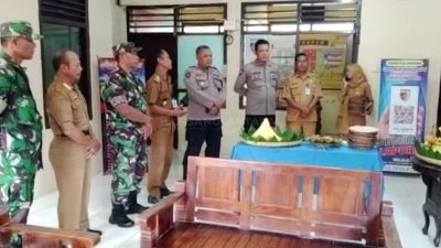 Koramil 02505/Kalipucang Kodim Pangandaran Datangi Mapolsek Beri Kejutan pada HUT Bhayangkara ke-77