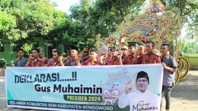 Komunitas Seni Bondowoso Deklarasi Mendukung Cak Imin Pada Pilpres 2024
