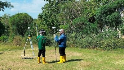 Pembangunan Bendung Gerak Karangnongko, BPN Bojonegoro Mulai Proses Pengukuran Lahan