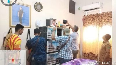 Rumah Diduga Pengedar Sabu Digeledah Unit Reskrim Polsek Na IX-X Labura