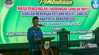 Buka MPLS Tahun Ajaran 2023/2024, Bupati Bondowoso Imbau Jadikan Ajang Pembinaan Mental Siswa