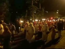 Puluhan Ribu Peserta Pawai Obor di Tapsel Meriahkan Tahun Baru Islam 1445 Hijriah