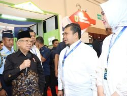 Wapres RI Kunjungi Stand Pemkab Tapsel di Apkasi Otonomi Expo 2023