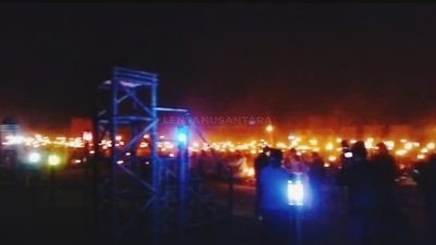 Kirab 1000 Obor, Mewarnai Ruwat Bumi Desa Purwonegoro Banjarnegara, Kepala Desa : Api Melambangkan Semangat