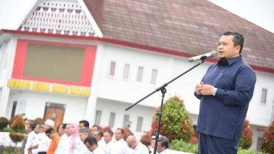 Bupati Beberkan Beberapa Pencapaian Pemkab Tapsel Saat Apel Gabungan