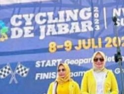 Anggota DPRD Pangandaran Ade Ruminah Apresisasi Cycling De Jabar 2023