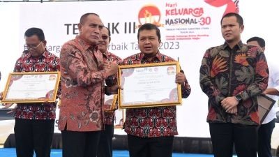 Harganas ke-30 Provsu di Samosir, Pemkab Tapsel Sabet 4 Penghargaan