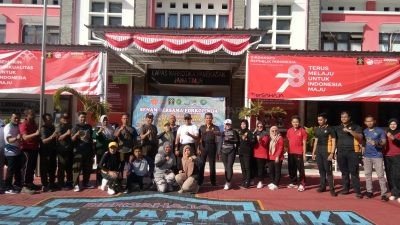 IWO Pamekasan Senam Sehat Bersama Forkopimda, Peringati HUT ke-11