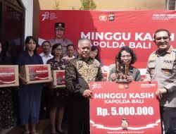 Minggu Kasih Kapolresta Denpasar Sambangi Gereja Pantekosta, Ajak Masyarakat Sukseskan Pemilu 2024