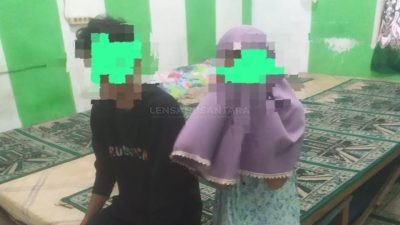 Diduga Berbuat Mesum, Seorang Wanita Bersuami di Kota Lansa Digerebek Warga