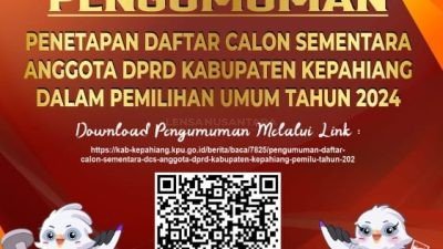 KPU Umumkan Penetapan Daftar Calon Sementara Anggota DPRD Kabupaten Kepahiang Pada Pemilu 2024
