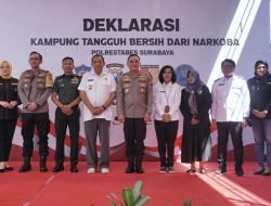 Satresnarkoba Polrestabes Surabaya Resmikan Posko Kampung Tangguh Bersih Narkoba di Eks Lokalisasi Doly