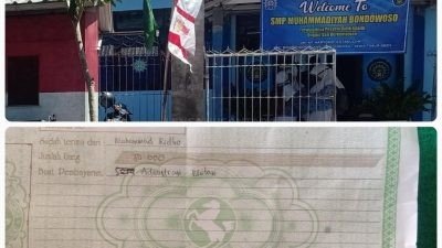 Urus Surat Pindah di SMP Muhammadiyah Bondowoso, Siswa Tidak Mampu Dikenakan Biaya Administrasi