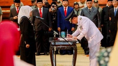 Resmi! Sekda Masrukin Dilantik Sebagai Pj Bupati Pamekasan