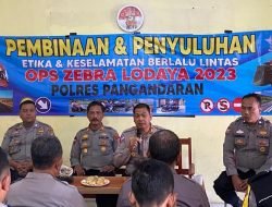 Polres Pangandaran Beri Wawasan Pembinaan, Penyuluhan Etika dan Keselamatan dalam Berlalu Lintas Kepada Bhabinkamtibmas