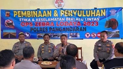 Polres Pangandaran Beri Wawasan Pembinaan, Penyuluhan Etika dan Keselamatan dalam Berlalu Lintas Kepada Bhabinkamtibmas