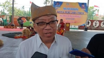 Bakal Calon Bupati Jember Hadiri Silaturahmi PGRI Jatim di SMA Bima Ambulu