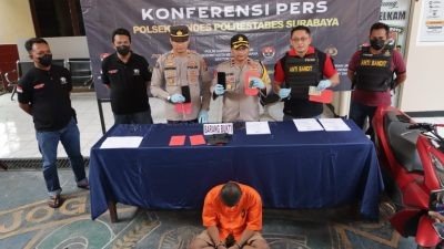 Tukang Tambal Ban di Surabaya Rampas Motor, Diciduk Polisi