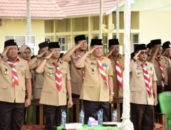Pj Bupati Tubaba Pimpin Apel Besar Peringati Hari Pramuka ke-62