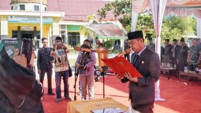 Bupati Rohil Afrizal Sintong Melantik Jabatan Struktural Pengawas, 7 Pjs Penghulu dan Kepala Puskesmas