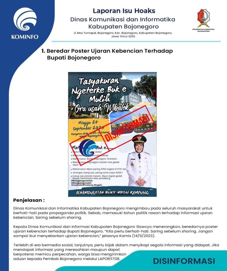 Kepala Diskominfo Bojonegoro