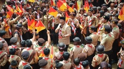 Walkot Irsan Pimpin Upacara Peringatan Hari Pramuka ke-62 Tingkat Kwarcab Kota Padangsidimpuan