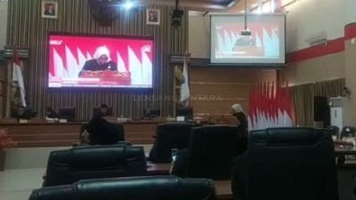 Fraksi Kerja DPRD Pangandaran Berikan Pandangan Umum Terhadap Peraturan Daerah Tentang Perubahan APBD Tahun Anggaran 2023.