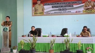 Pj Bupati Tubaba Berharap Pemilu Serentak 2024 Pemilih Pemula Tidak Golput