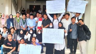 Mahasiswa Demo DPRK Aceh Tamiang, Minta BPKD Dipanggil Terkait Anggaran DBHCHT