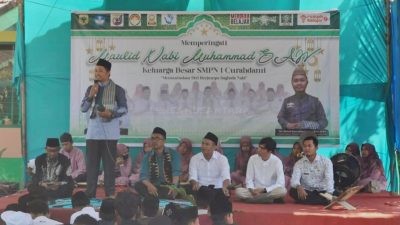 Peringatan Maulid Nabi di SMPN 1 Curahdami Bondowoso, Serasa Temu Alumni dan Gerakan Balik