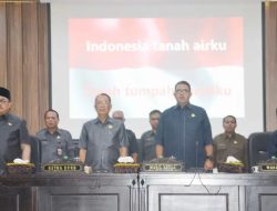 Wabup Bondowoso Hadiri Rapat Paripurna Pandangan Umum Fraksi-fraksi Terhadap Raperda Perubahan APBD TA 2023